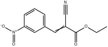 ethyl 2-cyano-3-(3-nitrophenyl)acrylate Struktur