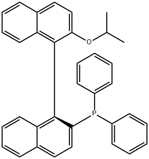 (R)-(+)-(Diphenylphosphino)-2'-isopropoxy-1,1'-binaphthyl Struktur