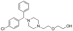 Ethanol, 2-[2-[4-[(4-chlorophenyl)phenylmethyl]-1-piperazinyl]ethoxy]-, (S)- Struktur