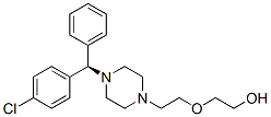 Ethanol, 2-[2-[4-[(4-chlorophenyl)phenylmethyl]-1-piperazinyl]ethoxy]-, (R)- Struktur