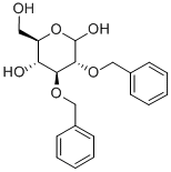 2,3-DI-O-BENZYL-D-GLUCOPYRANOSE Struktur