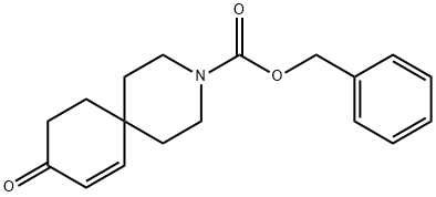 3-Azaspiro[5.5]undec-7-ene-3-carboxylic acid, 9-oxo-, phenylMethyl ester Struktur