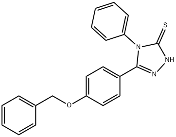 5-[4-(benzyloxy)phenyl]-4-phenyl-4H-1,2,4-triazole-3-thiol Struktur