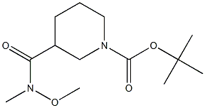 1-Boc-3-[methoxy(methyl)carbamoyl]piperidine Struktur