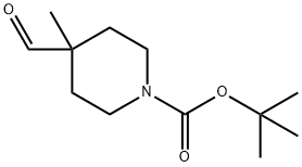 1-BOC-4-FORMYL-4-METHYL-PIPERIDINE Struktur