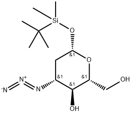 3-AZIDO-2 3-DIDEOXY-1-O-(T-BUTYLDIMETHY& Struktur