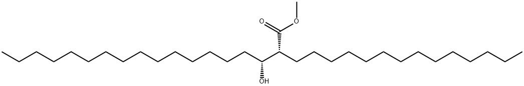 (2R,3R)-3-Hydroxy-2-tetradecyloctadecanoic acid methyl ester Struktur