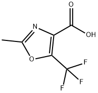 2-Methyl-5-(trifluoromethyl)-1,3-oxazole-4-carboxylic acid Struktur