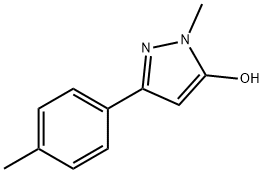 2,4-DIHYDRO-2-METHYL-5-(4-METHYLPHENYL)-3H-PYRAZOL-3-ONE Struktur