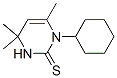 1-Cyclohexyl-3,4-dihydro-4,4,6-trimethyl-2(1H)-pyrimidinethione Struktur