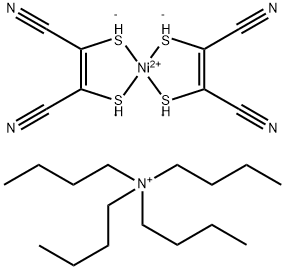 BIS(TETRA-N-BUTYLAMMONIUM) BIS(MALEONITRILEDITHIOLATO) NICKEL COMPLEX Struktur