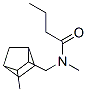 N-Methyl-N-[(3-methyl-2-norbornyl)methyl]butyramide Struktur