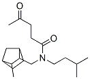 N-(3-methylbutyl)-N-[(3-methylnorbornan-2-yl)methyl]-4-oxo-pentanamide Struktur