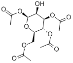 1,3,4,6-Tetra-O-acetyl-β-D-mannopyranose Struktur