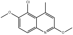 5-CHLORO-2,6-DIMETHOXY-4-METHYLQUINOLINE Struktur