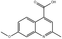 7-METHOXY-2-METHYLQUINOLINE-4-CARBOXYLIC ACID Struktur