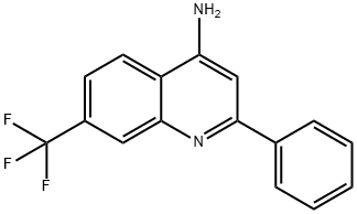 4-Amino-7-trifluoromethyl-2-phenylquinoline Struktur