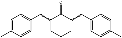 2,6-bis(p-methylbenzylidene)cyclohexan-1-one Struktur