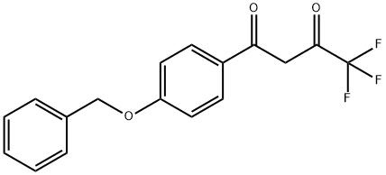 1-(4-BENZYLOXYPHENYL)-4,4,4-TRIFLUOROBUTANE-1,3-DIONE Struktur