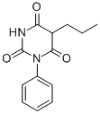 2,4,6(1H,3H,5H)-Pyrimidinetrione, 1-phenyl-5-propyl- Struktur