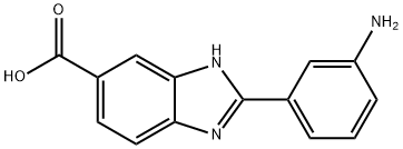 2-(3-Aminophenyl)-1H-benzimidazole-5-carboxylic acid Struktur