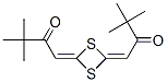 1,1'-(1,3-Dithietane-2,4-diylidene)bis(3,3-dimethyl-2-butanone) Struktur