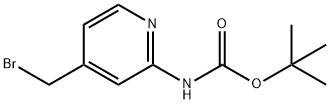 2-Boc-amino-4-bromomethylpyridine Struktur