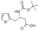 BOC-(S)-3-AMINO-4-(2-THIENYL)-BUTYRIC ACID Struktur