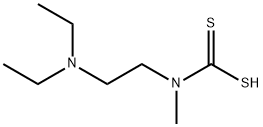 N-[2-(Diethylamino)ethyl]-N-methylcarbamodithioic acid Struktur