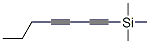 1-(Trimethylsilyl)-1,3-heptadiyne Struktur