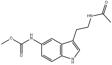 5-METHOXYCARBONYLAMINO-N-ACETYLTRYPTAMINE Struktur