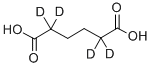 HEXANEDIOIC-2,2,5,5-D4 ACID Struktur