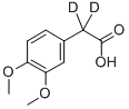 3,4-DIMETHOXYPHENYLACETIC-2,2-D2 ACID Struktur