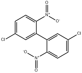 5,5'-Dichloro-2,2'-dinitrobiphenyl Struktur