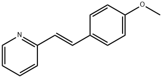 (E)-1-(4-Methoxyphenyl)-2-(2-pyridyl)ethene Struktur