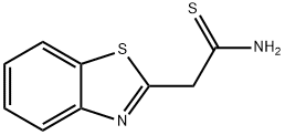 2-Benzothiazoleethanethioamide(9CI) Struktur