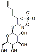 (2R,3R,4S,5R,6S)-3,4,5-trihydroxy-2-(hydroxymethyl)-6-(C-pent-4-enyl-N -sulfonatooxy-carbonimidoyl)sulfanyl-oxane Struktur