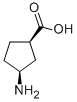 (-)-(1R,3S)-3-AMINOCYCLOPENTANECARBOXYLIC ACID Struktur