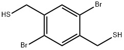 4-Benzenedimethanethiol, 2,5-dibromo- Struktur