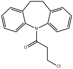 3-CHLORO-1-(10,11-DIHYDRO-DIBENZO[B,F]AZEPIN-5-YL)-PROPAN-1-ONE Struktur