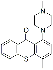 4-Methyl-1-(4-methyl-1-piperazinyl)-9H-thioxanthen-9-one Struktur