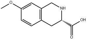 1,2,3,4-TETRAHYDRO-7-METHOXY-3S-ISOQUINOLINECARBOXYLIC ACID Struktur