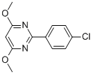 2-(4-CHLOROPHENYL)-4,6-DIMETHOXYPYRIMIDINE Struktur