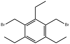 2,4-BIS-(BROMOMETHYL)-1,3,5-TRIETHYLBENZENE Struktur