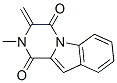 2,3-Dihydro-2-methyl-3-methylenepyrazino[1,2-a]indole-1,4-dione Struktur