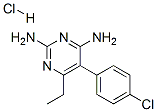 5-(4-chlorophenyl)-6-ethylpyrimidine-2,4-diamine hydrochloride  Struktur