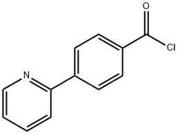 4-(2-Pyridinyl)benzoyl chloride Struktur