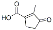 2-methyl-3-oxo-cyclopentene-1-carboxylic acid Struktur