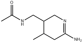 Acetamide,  N-[(6-amino-2,3,4,5-tetrahydro-4-methyl-3-pyridinyl)methyl]- Struktur