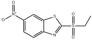 2-(ethylsulphonyl)-6-nitrobenzothiazole  Struktur